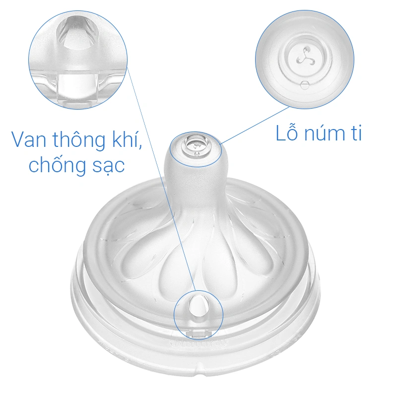Bộ 2 núm ti Philips Avent SCY966/12 cổ rộng size 6 (từ 9 tháng) - Giao bao bì ngẫu nhiên 20