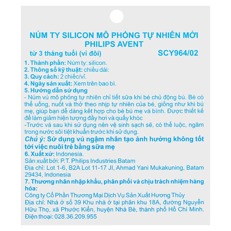 Bộ 2 núm ti Philips Avent SCY966/12 cổ rộng size 6 (từ 9 tháng) - Giao bao bì ngẫu nhiên 51