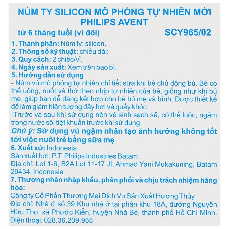 Bộ 2 núm ti Philips Avent SCY966/12 cổ rộng size 6 (từ 9 tháng) - Giao bao bì ngẫu nhiên 41