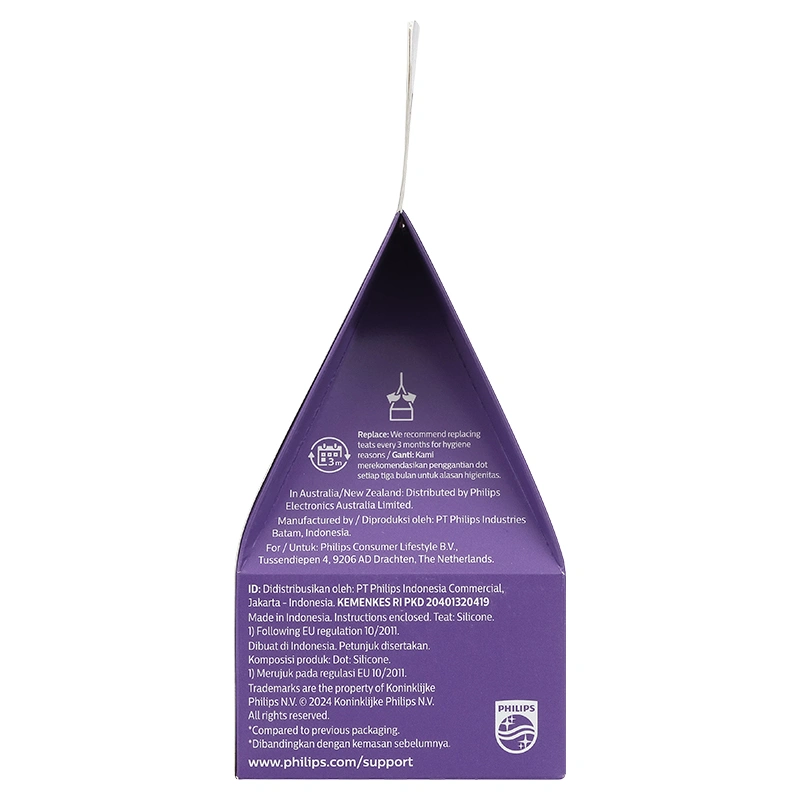 Bộ 2 núm ti Philips Avent SCY966/12 cổ rộng size 6 (từ 9 tháng) - Giao bao bì ngẫu nhiên 36