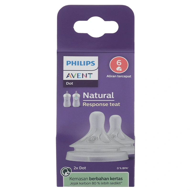 Bộ 2 núm ti Philips Avent SCY966/12 cổ rộng size 6 (từ 9 tháng) - Giao bao bì ngẫu nhiên 4