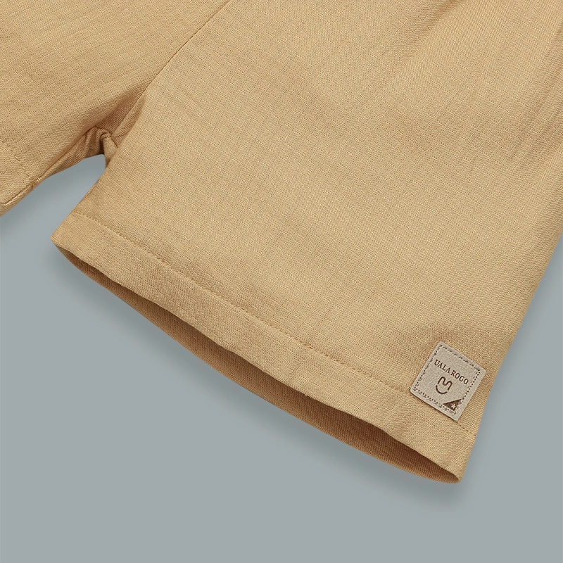 Bộ sát nách bé gái Ualarogo UR2181 màu be 21