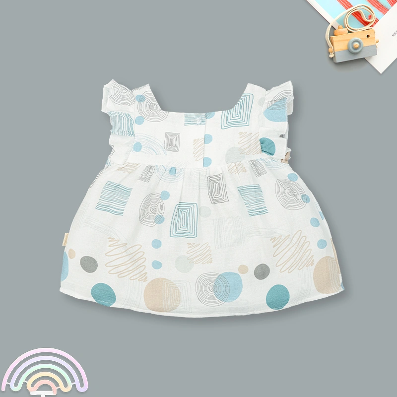 Bộ sát nách bé gái Ualarogo UR2181 màu be 24