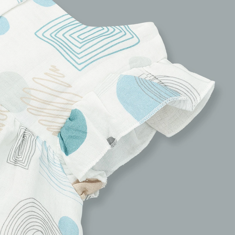 Bộ sát nách bé gái Ualarogo UR2181 màu be 27