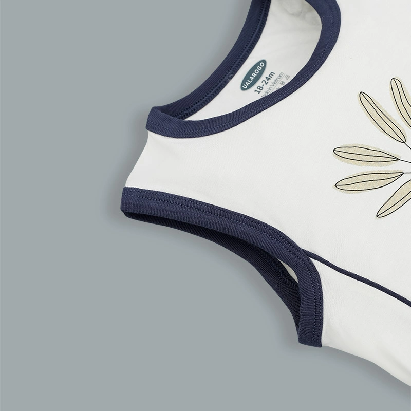 Bộ sát nách bé trai Ualarogo UR2186 màu nâu 16