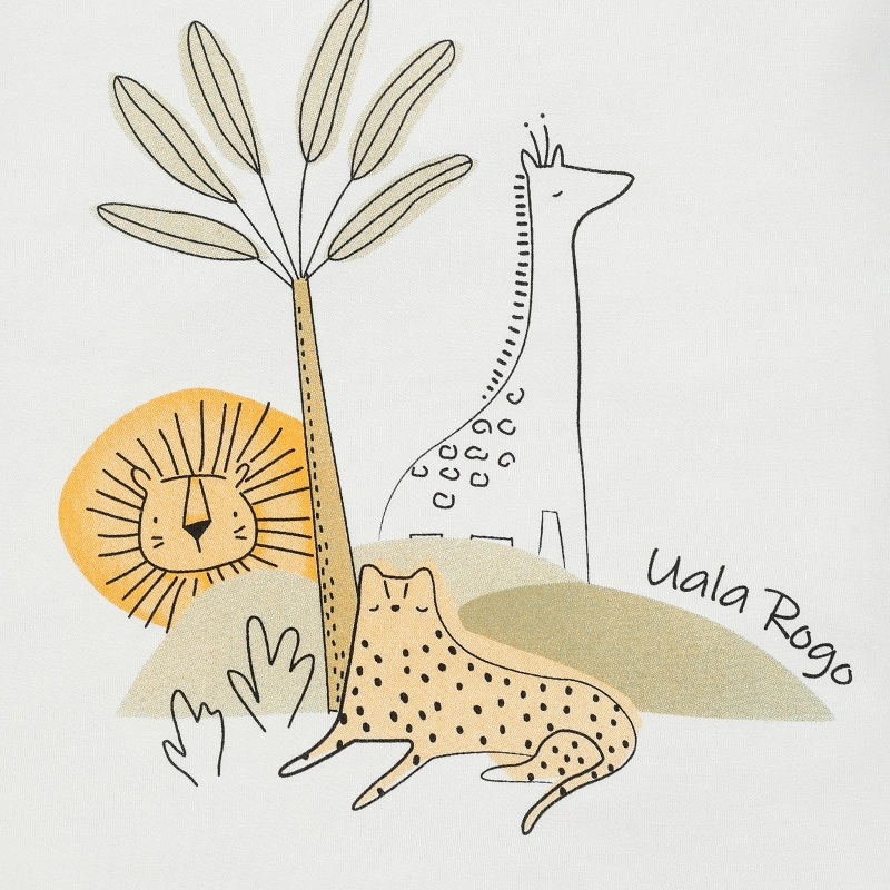 Bộ sát nách bé trai Ualarogo UR2186 màu nâu 17