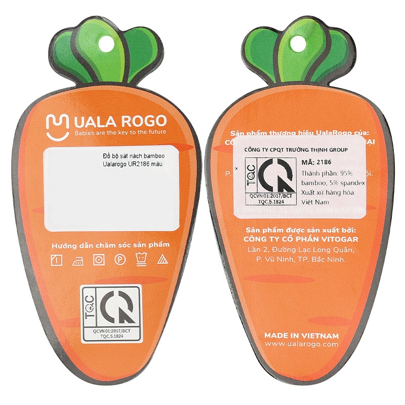 Bộ sát nách bé trai Ualarogo UR2186 màu nâu 34