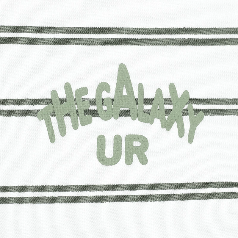 Bộ tay ngắn bé trai Ualarogo UR3874 in chữ màu xanh lá 6