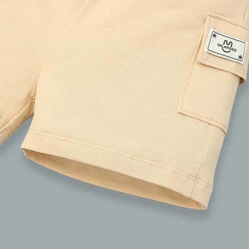 Bộ tay ngắn bé trai Ualarogo UR3874 in chữ màu xanh lá 22