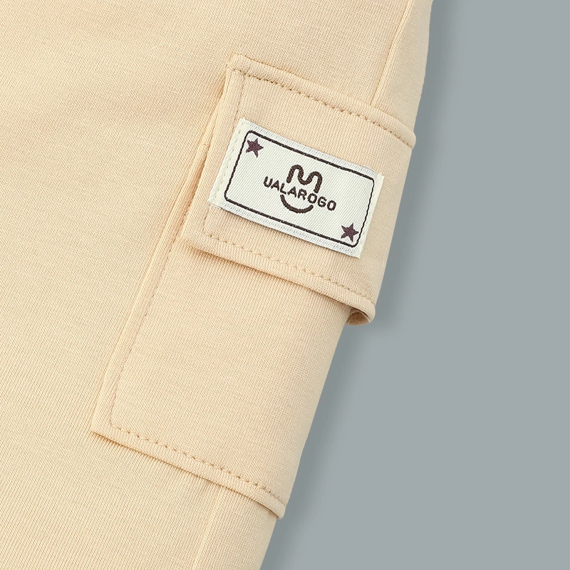 Bộ tay ngắn bé trai Ualarogo UR3874 in chữ màu xanh lá 23