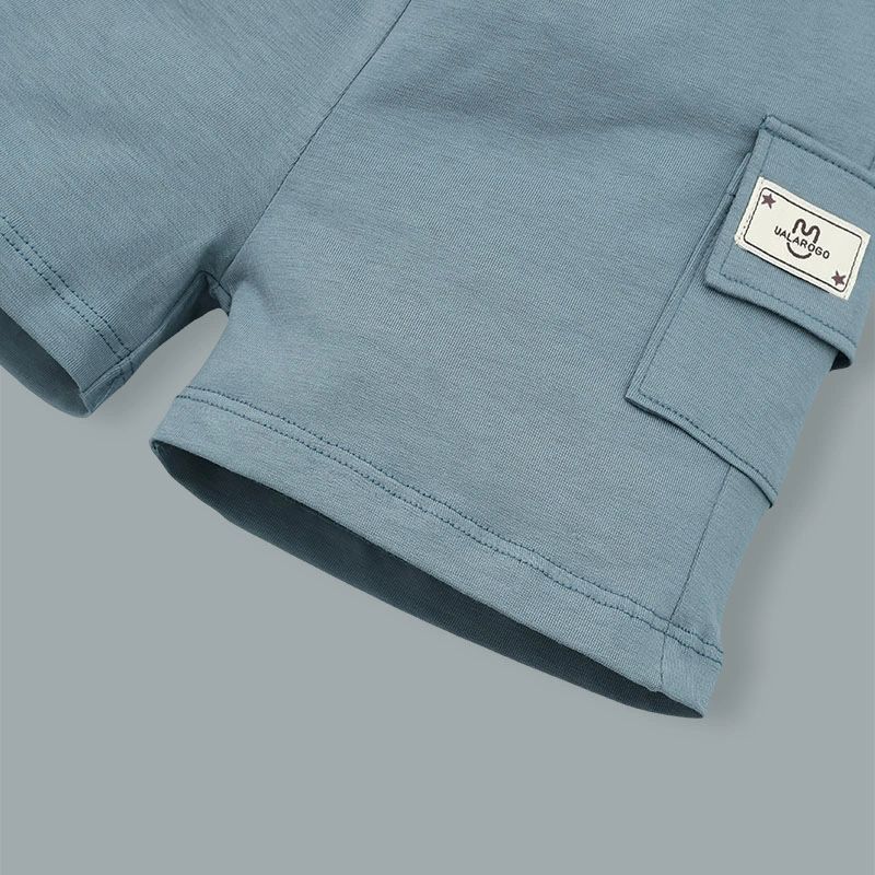 Bộ tay ngắn bé trai Ualarogo UR3874 in chữ màu xanh lá 32