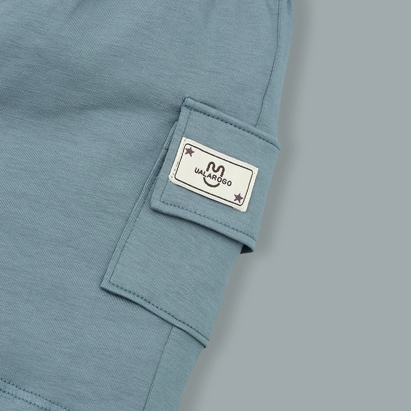 Bộ tay ngắn bé trai Ualarogo UR3874 in chữ màu xanh lá 33