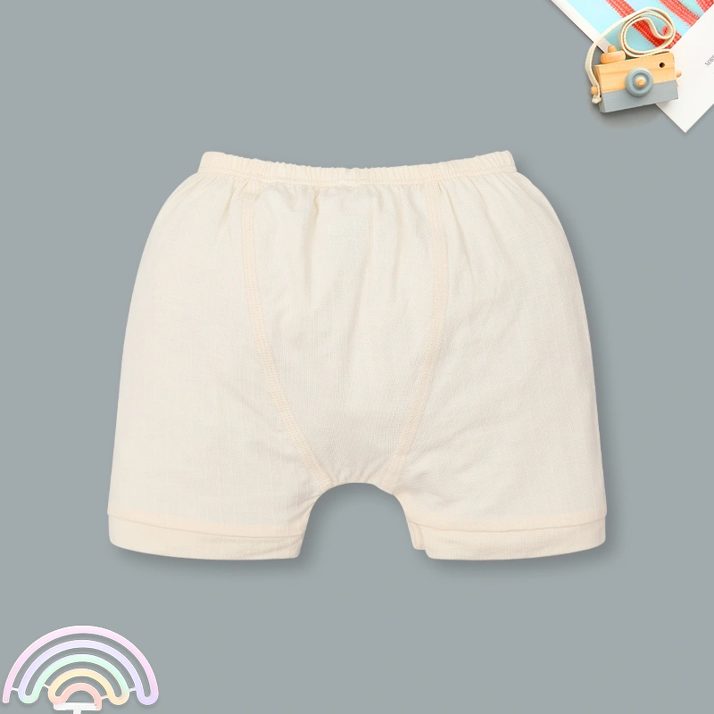 Bộ tay ngắn cài chéo in hình thú Ualarogo UR2188 màu be 10