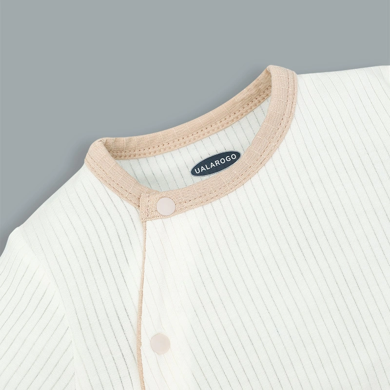 Bộ tay ngắn cài chéo in hình thú Ualarogo UR2188 màu be 17