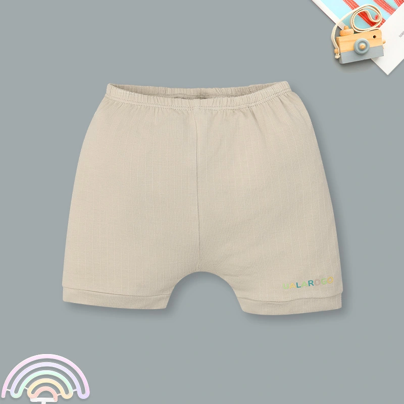 Bộ tay ngắn cài chéo in hình thú Ualarogo UR2188 màu be 22