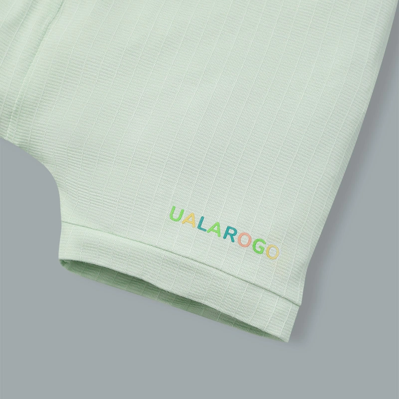 Bộ tay ngắn cài chéo in hình thú Ualarogo UR2188 màu be 38