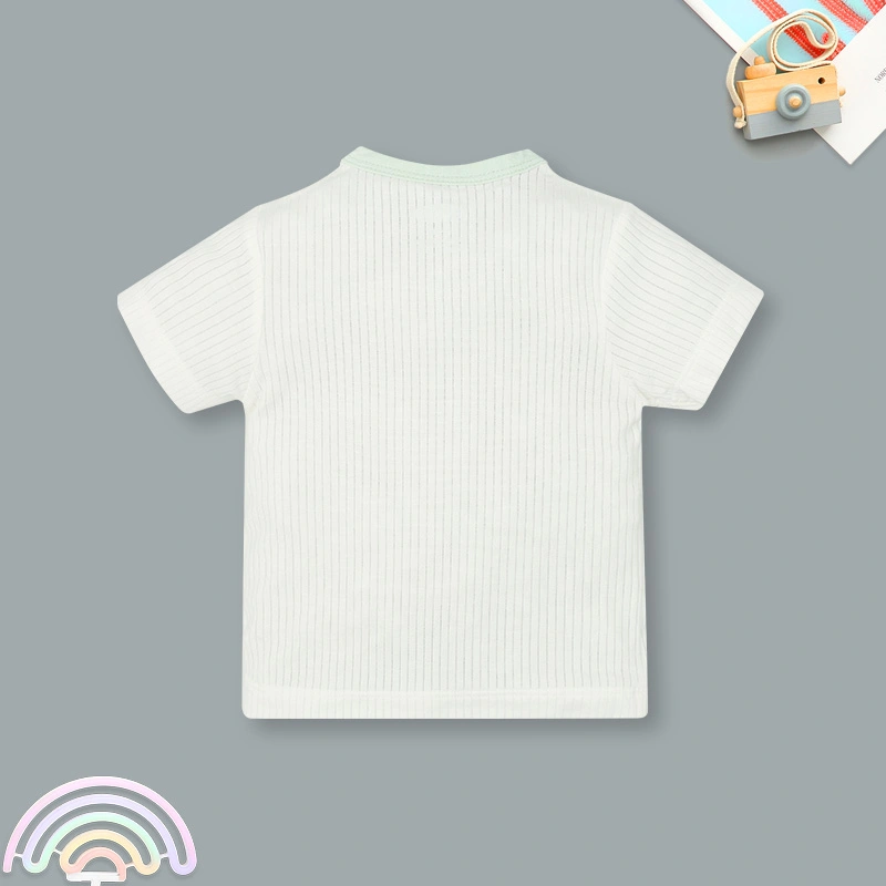 Bộ tay ngắn cài chéo in hình thú Ualarogo UR2188 màu be 29