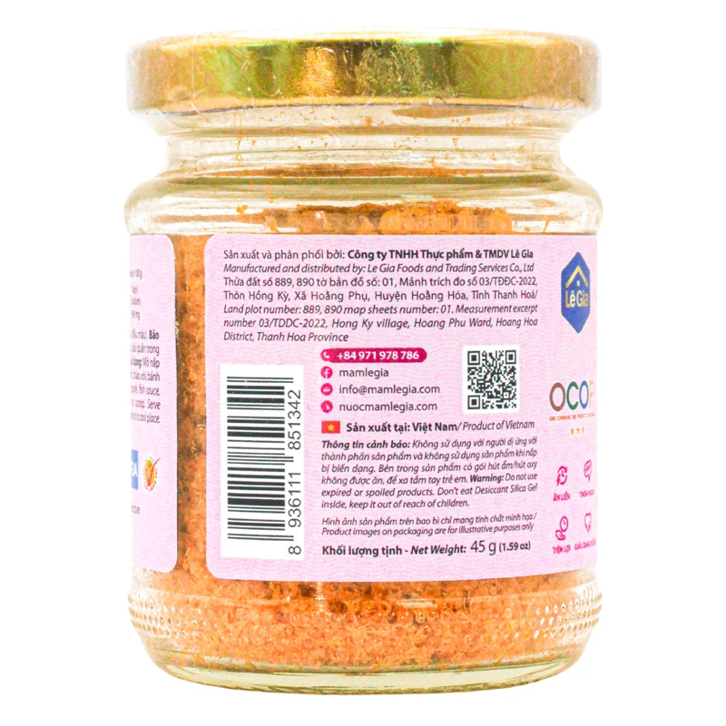 Chà bông tôm Lê Gia hũ 45g (từ 6 tháng) - Giao bao bì ngẫu nhiên 4