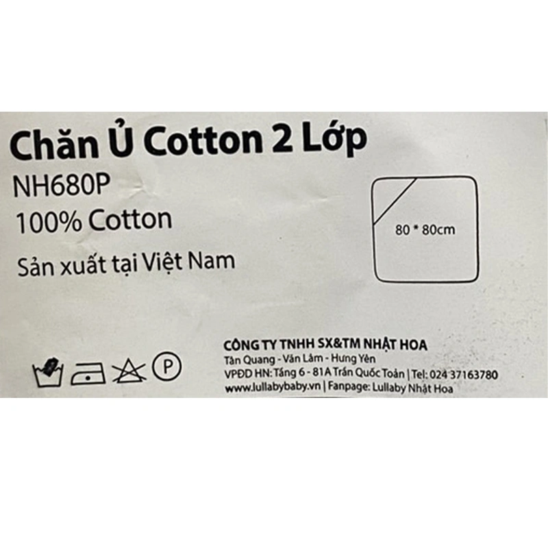 Khăn quấn cotton Lullaby NH680P 80x80 cm - Xanh cầu vồng 7