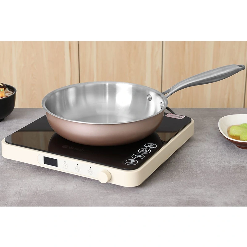 Chảo inox nguyên khối đáy từ 24 cm Green Cook GCP245-24IH 2