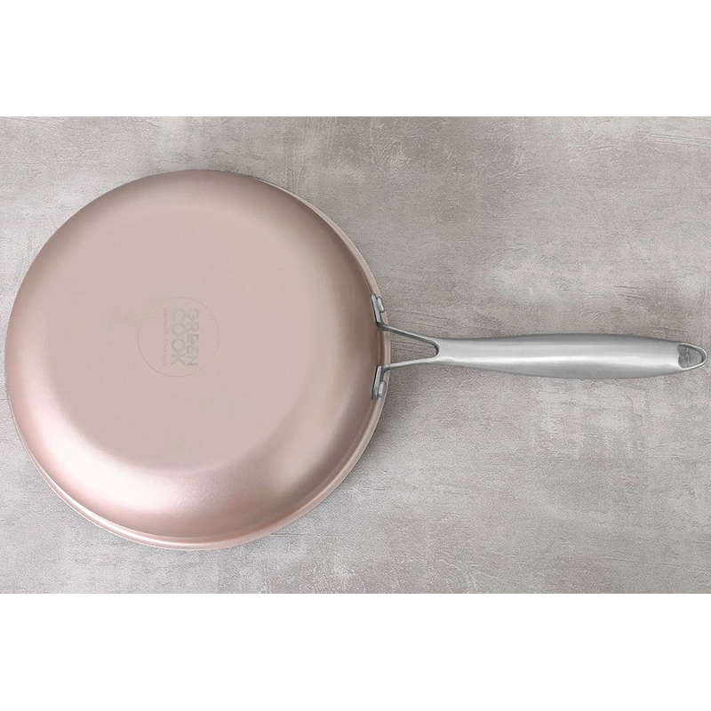 Chảo inox nguyên khối đáy từ 24 cm Green Cook GCP245-24IH 7