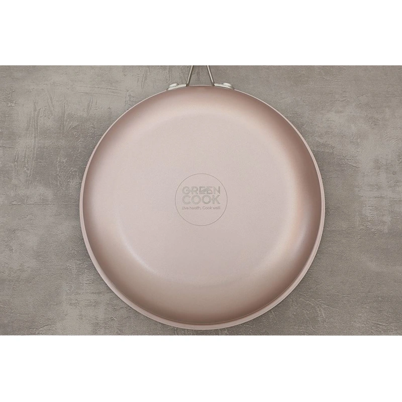 Chảo inox nguyên khối đáy từ 24 cm Green Cook GCP245-24IH 8