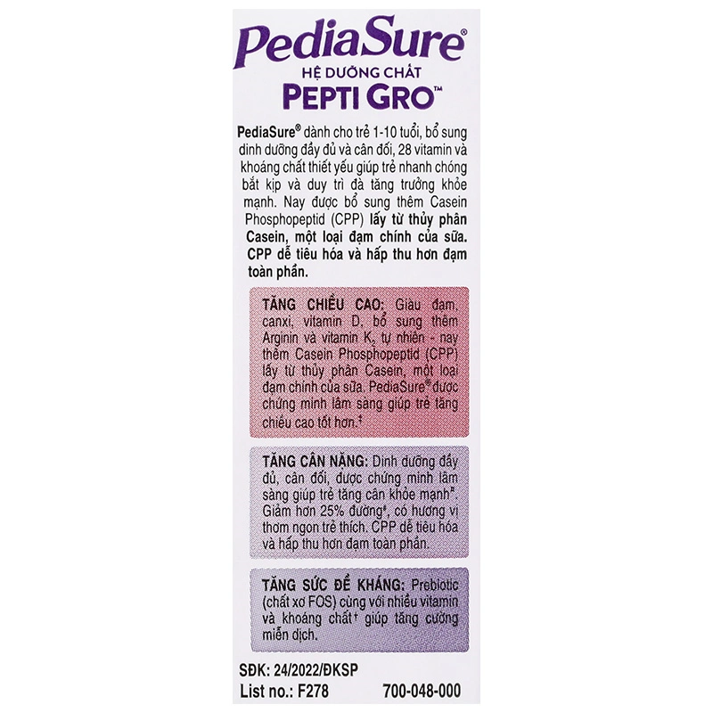 Combo 5 thùng 48 hộp sữa pha sẵn Abbott PediaSure hương vani 180 ml (1 - 10 tuổi) - Giao bao bì ngẫu nhiên 15