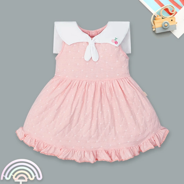 Đầm bé gái Ualarogo UR2176 màu xám 19