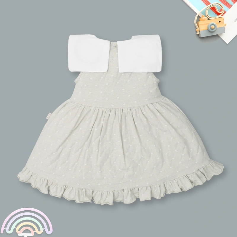 Đầm bé gái Ualarogo UR2176 màu xám 2