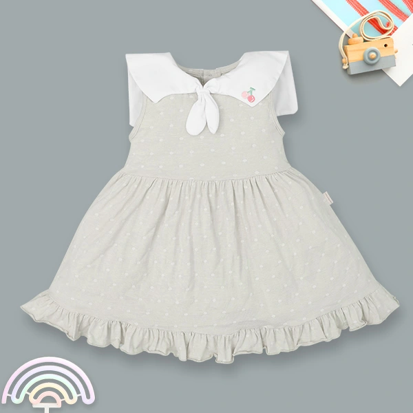 Đầm bé gái Ualarogo UR2176 màu xám 1