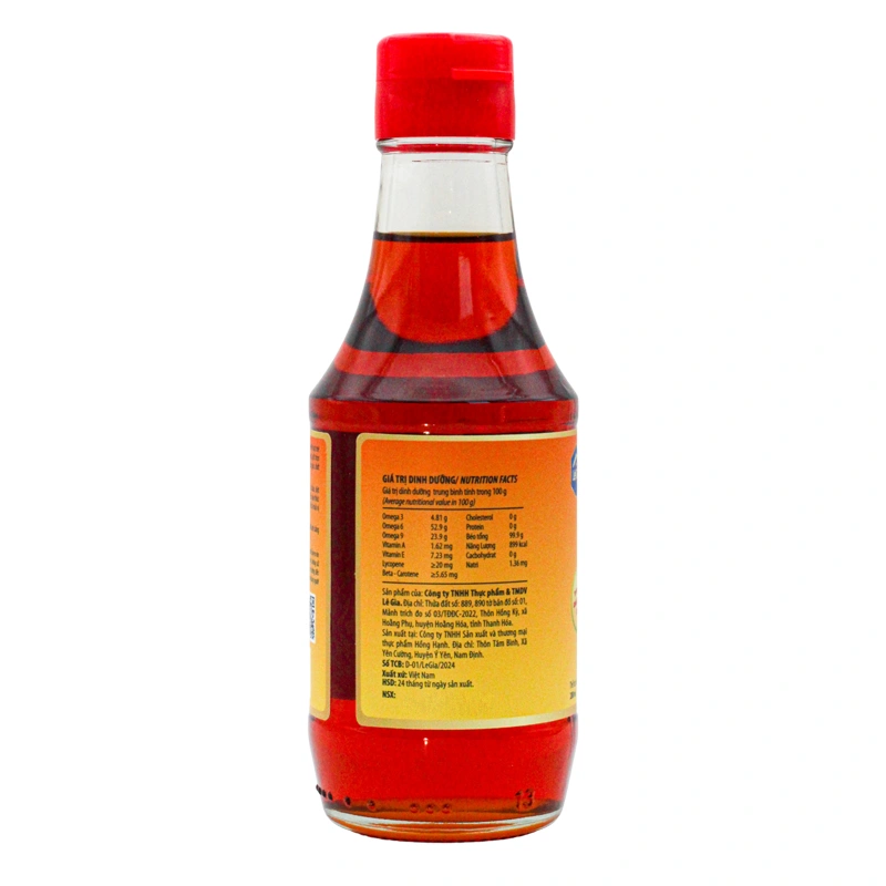 Dầu gấc Lê Gia ăn dặm cho bé chai 200 ml (từ 6 tháng) 2