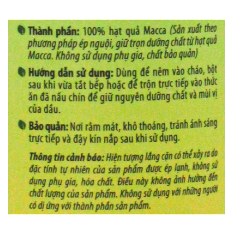 Dầu gấc Lê Gia ăn dặm cho bé chai 200 ml (từ 6 tháng) 8