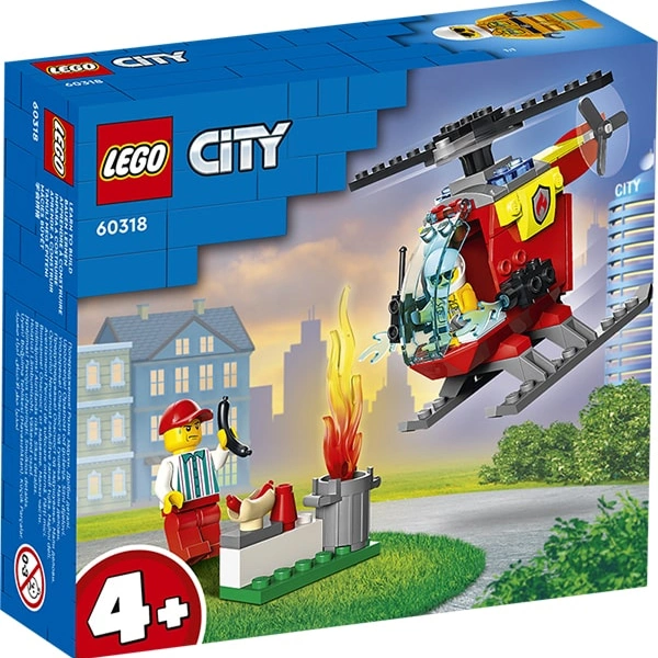 Đồ chơi lắp ráp trực thăng cứu hỏa Lego City 60318 1