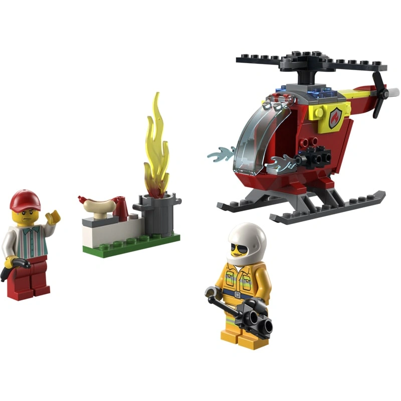 Đồ chơi lắp ráp trực thăng cứu hỏa Lego City 60318 3