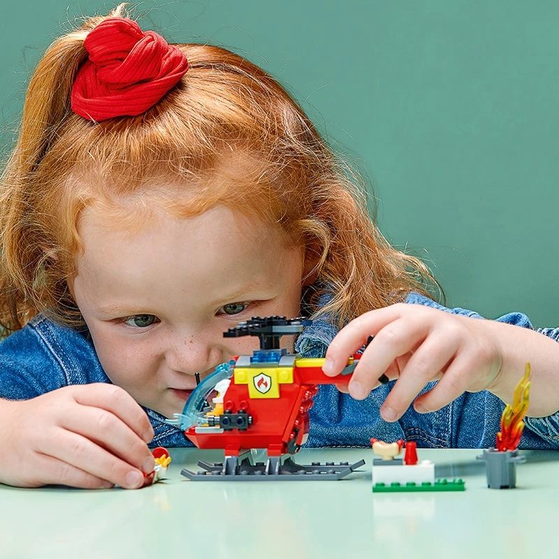 Đồ chơi lắp ráp trực thăng cứu hỏa Lego City 60318 5