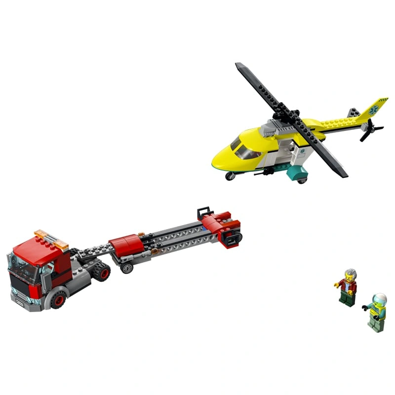 Đồ chơi lắp ráp xe vận chuyển trực thăng cứu hộ Lego City 60343 (215 chi tiết) 3