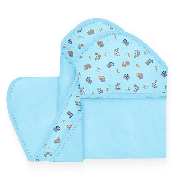 Khăn quấn Lullaby cotton xanh