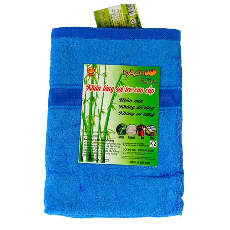 Khăn tắm sợi tre KACHOOBABY 50x100 cm - Màu ngẫu nhiên 4