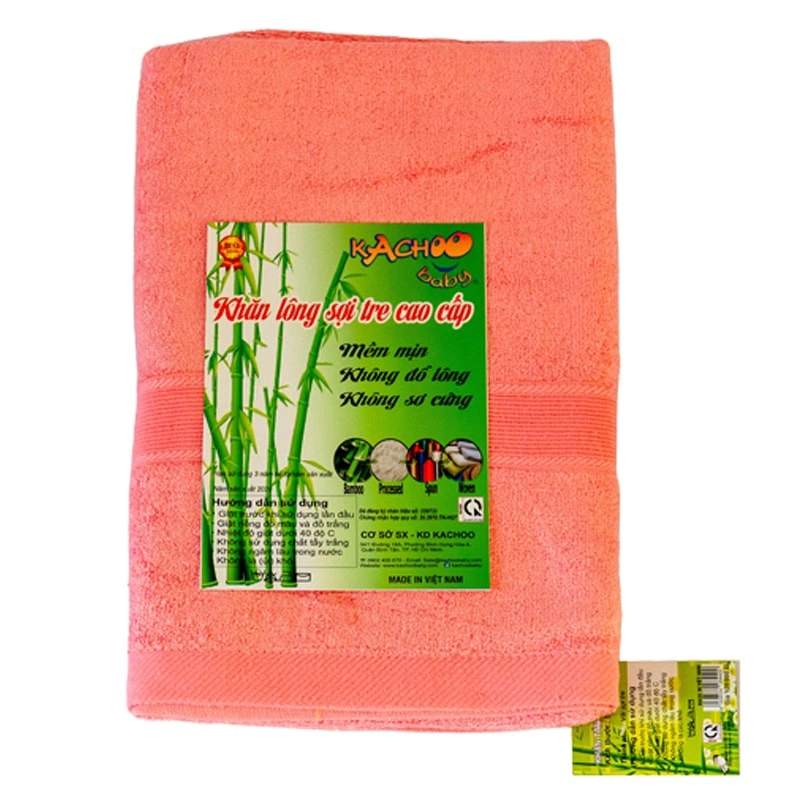 Khăn tắm sợi tre KACHOOBABY 50x100 cm - Màu ngẫu nhiên 5
