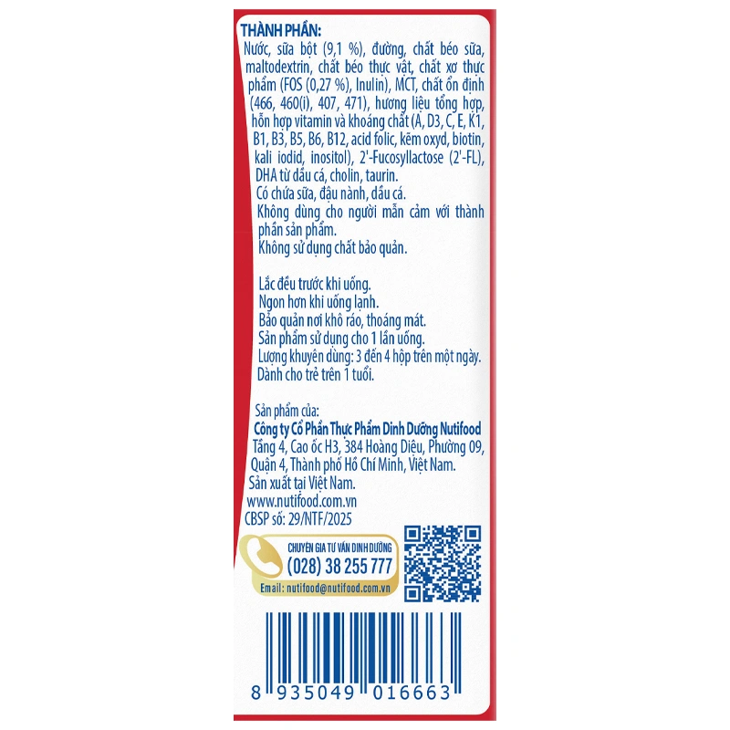 Thùng 48 hộp sữa pha sẵn Nutifood GrowPLUS+ đỏ hương vani 110 ml cho trẻ suy dinh dưỡng, thấp còi (từ 1 tuổi) - Giao bao bì ngẫu nhiên 19