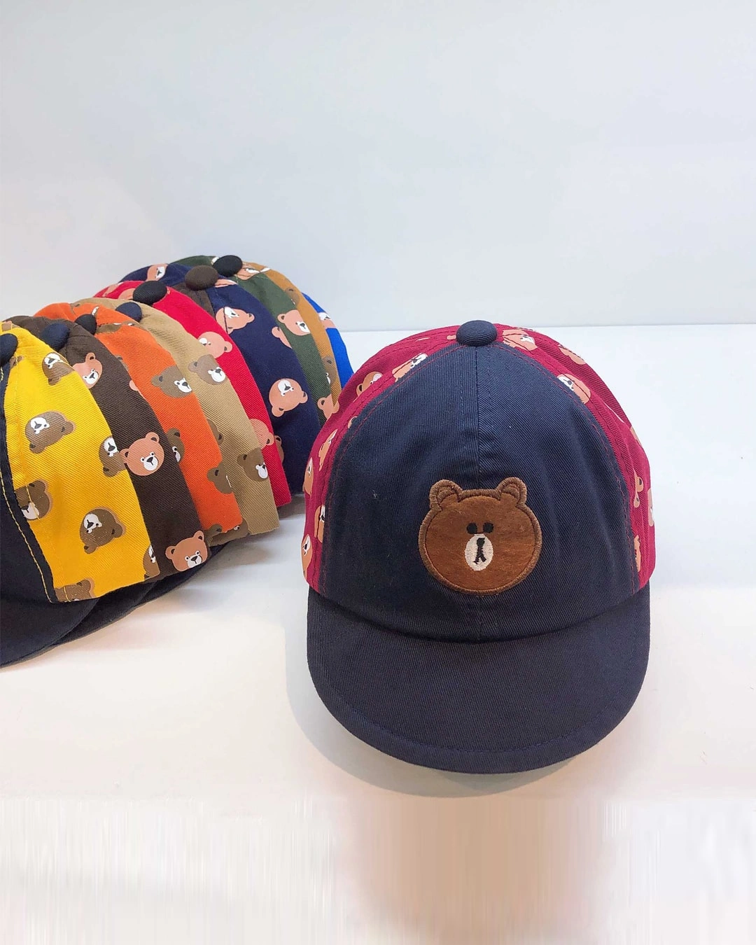 Nón kết cho bé trai Duy Ngọc KBT hình gấu - Màu ngẫu nhiên 6