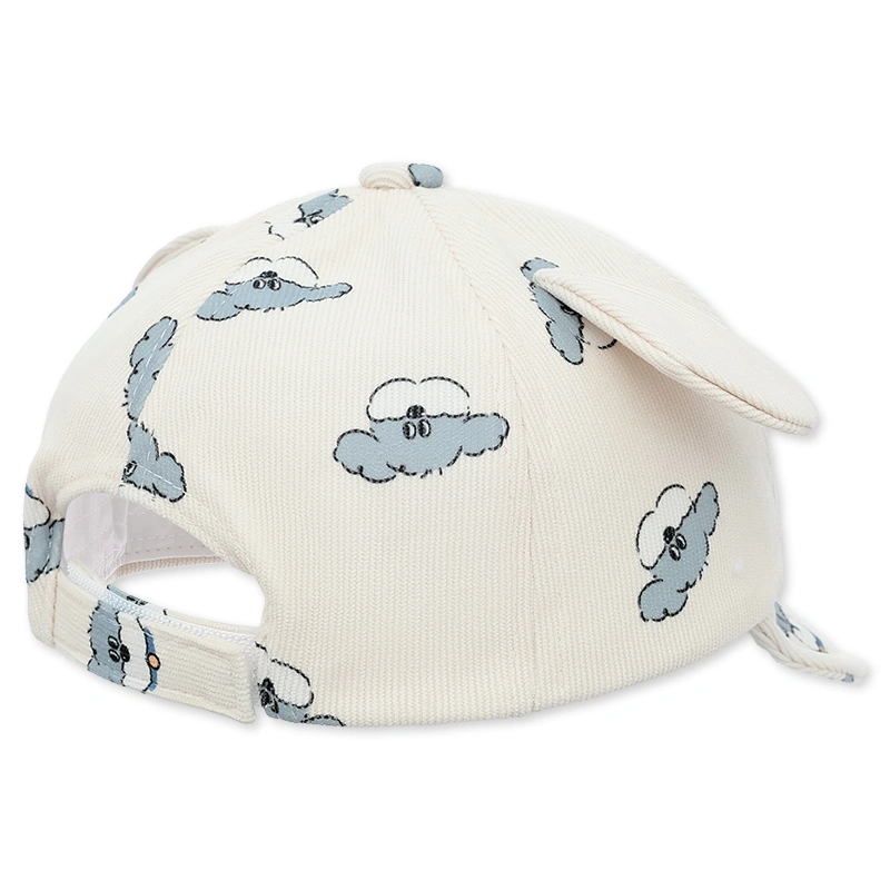 Nón kết cho bé TOP KIDS thêu chó con màu nâu be 10