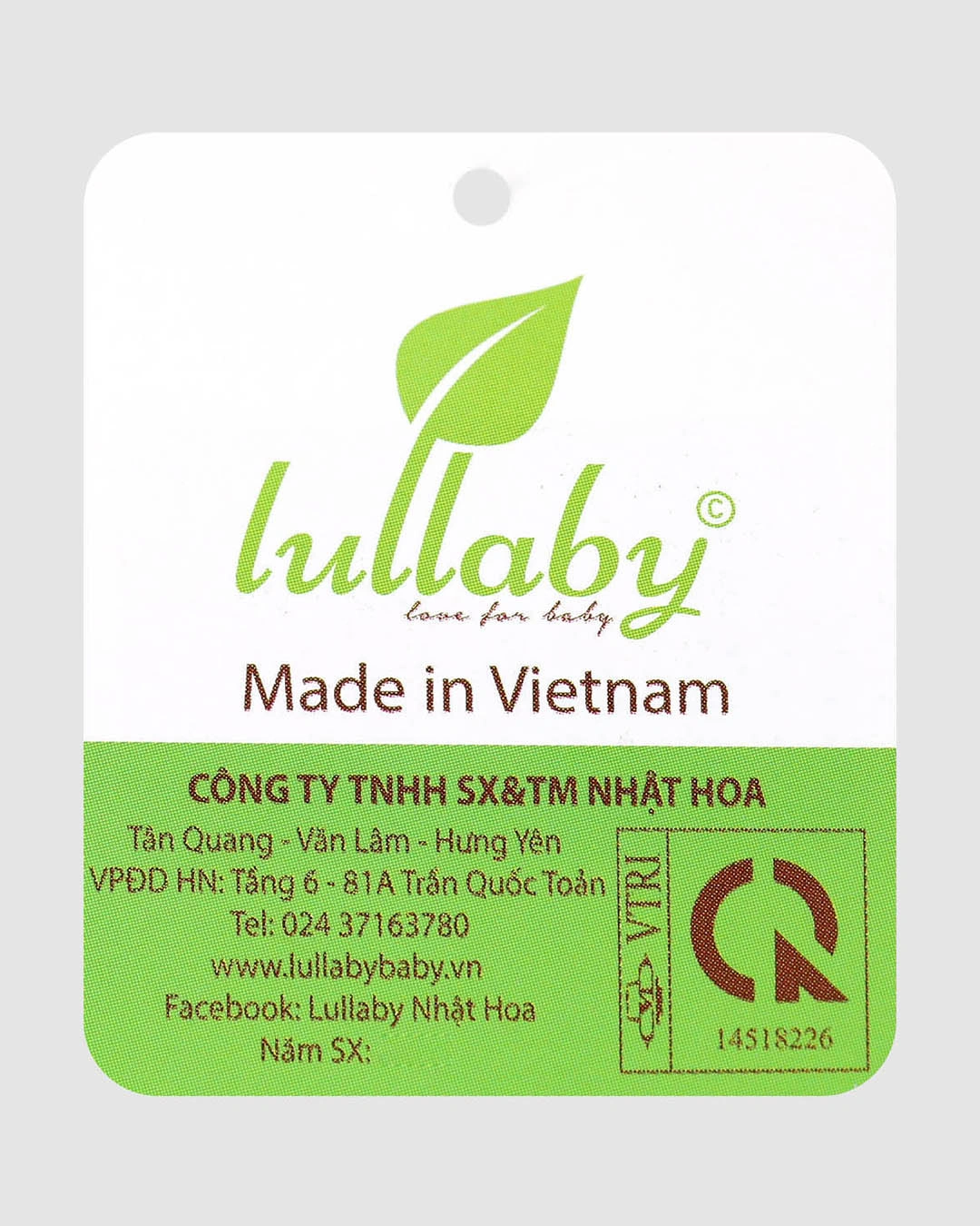 Nón sơ sinh cotton Lullaby màu xanh thêu hình thú (3 - 6 tháng) 7