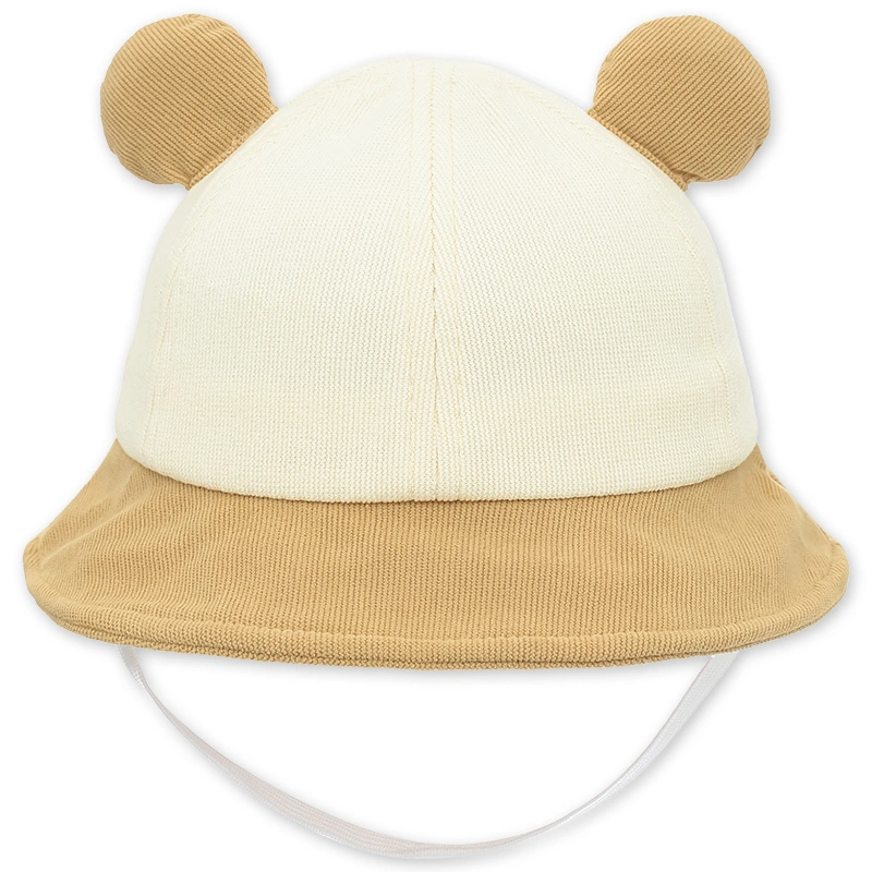 Nón vành cho bé TOP KIDS thêu gấu màu xanh - be 11