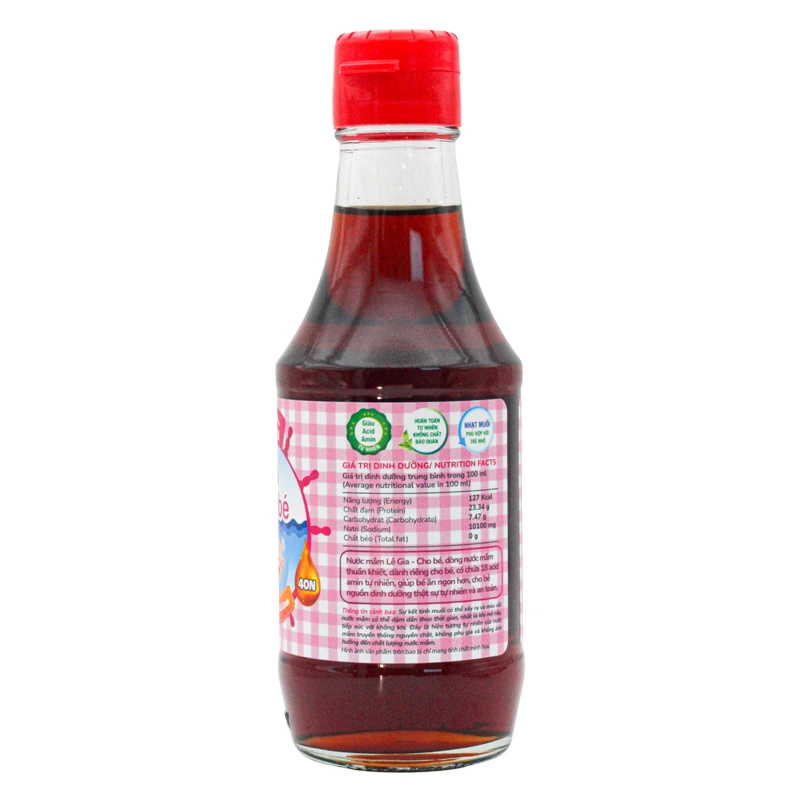 Nước mắm Lê Gia ăn dặm cho bé 40°N chai 60 ml (từ 1 tuổi) - Giao bao bì ngẫu nhiên 9