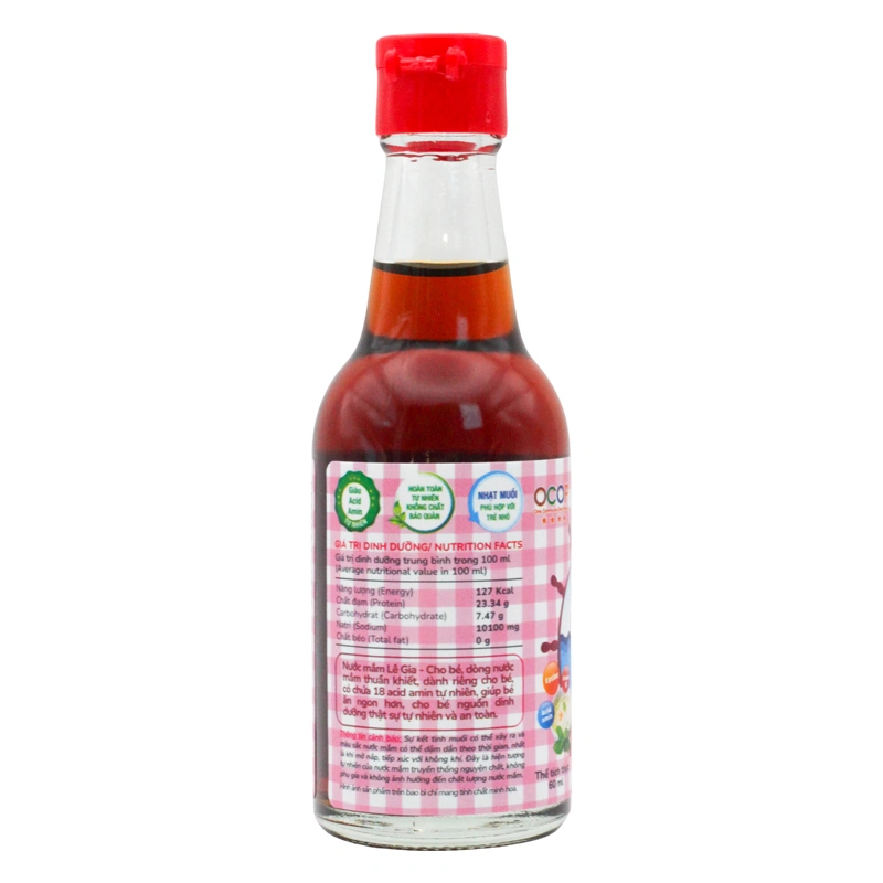 Nước mắm Lê Gia ăn dặm cho bé 40°N chai 60 ml (từ 1 tuổi) - Giao bao bì ngẫu nhiên 4
