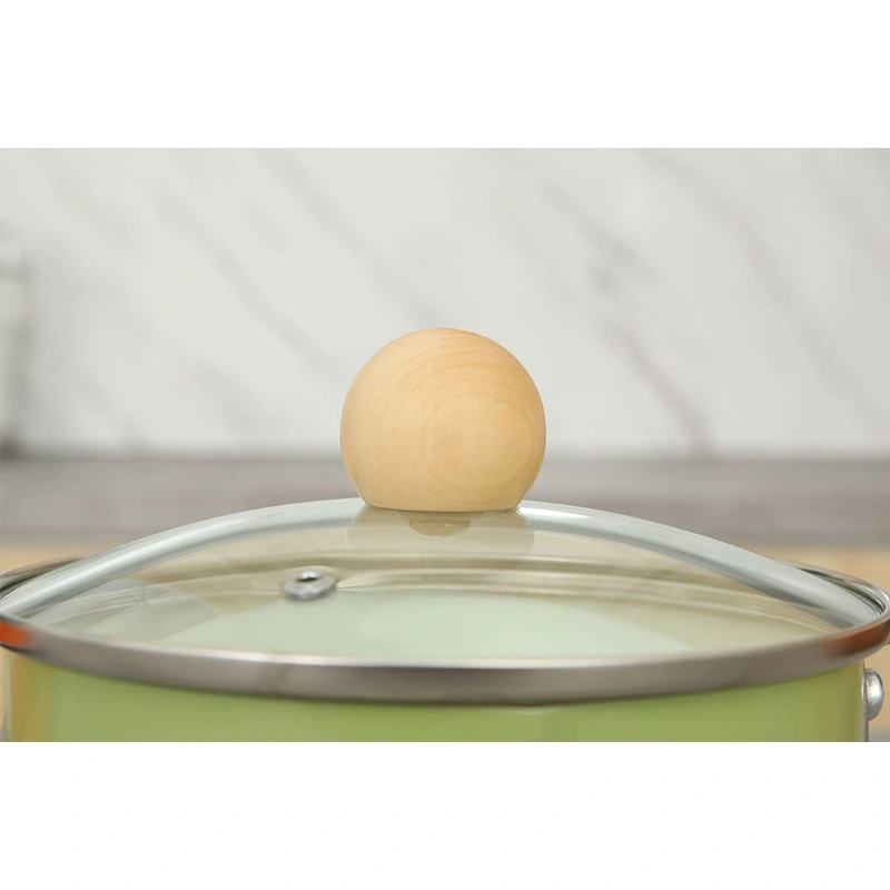 Quánh thép chống dính nắp kính 16 cm Green Cook GCS248-16IH 4