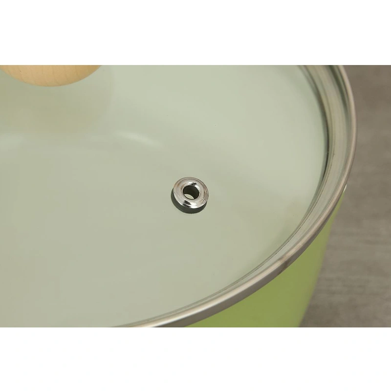 Quánh thép chống dính nắp kính 16 cm Green Cook GCS248-16IH 5