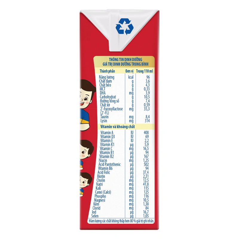 Thùng 48 hộp sữa pha sẵn Nutifood GrowPLUS+ đỏ ít đường hương vani 110 ml cho trẻ suy dinh dưỡng, thấp còi (từ 1 tuổi) - Giao bao bì ngẫu nhiên 10