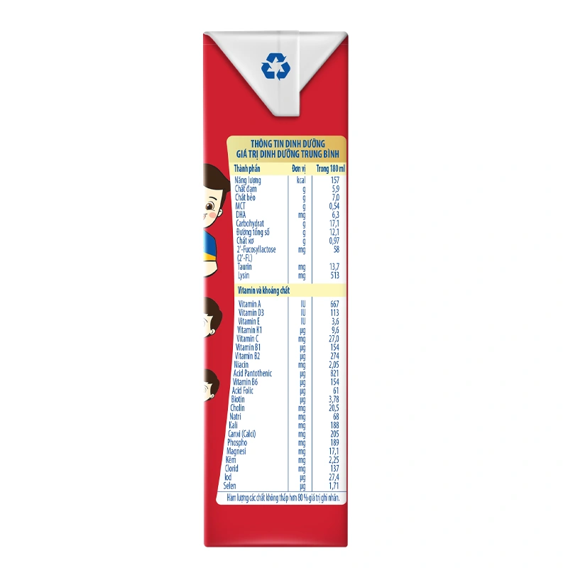 Thùng 48 hộp sữa pha sẵn Nutifood GrowPLUS+ đỏ ít đường hương vani 180 ml cho trẻ suy dinh dưỡng, thấp còi (từ 1 tuổi) - Giao bao bì ngẫu nhiên 9